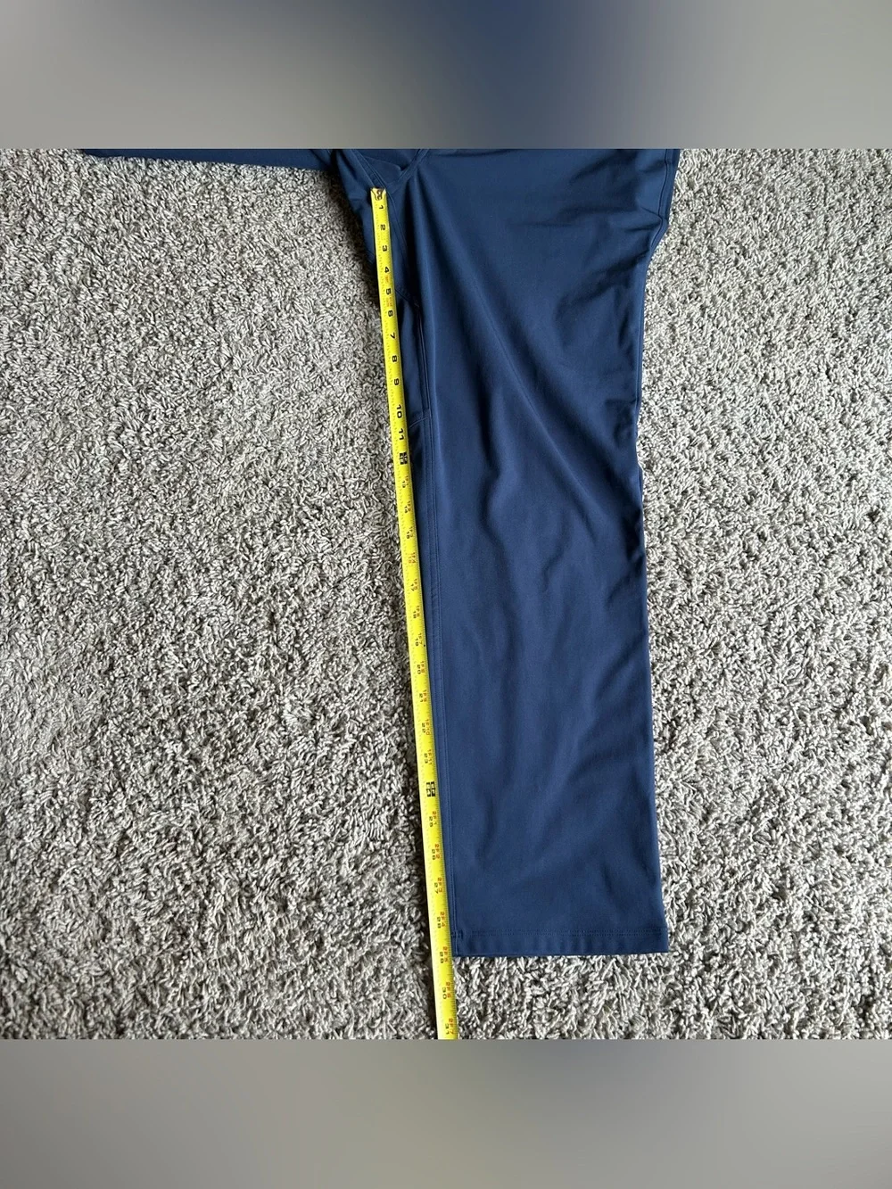 Lululemon ABC Pants Mens 33 (34x29) Classic Slim Navy Warpstreme 5 Pocket Chino